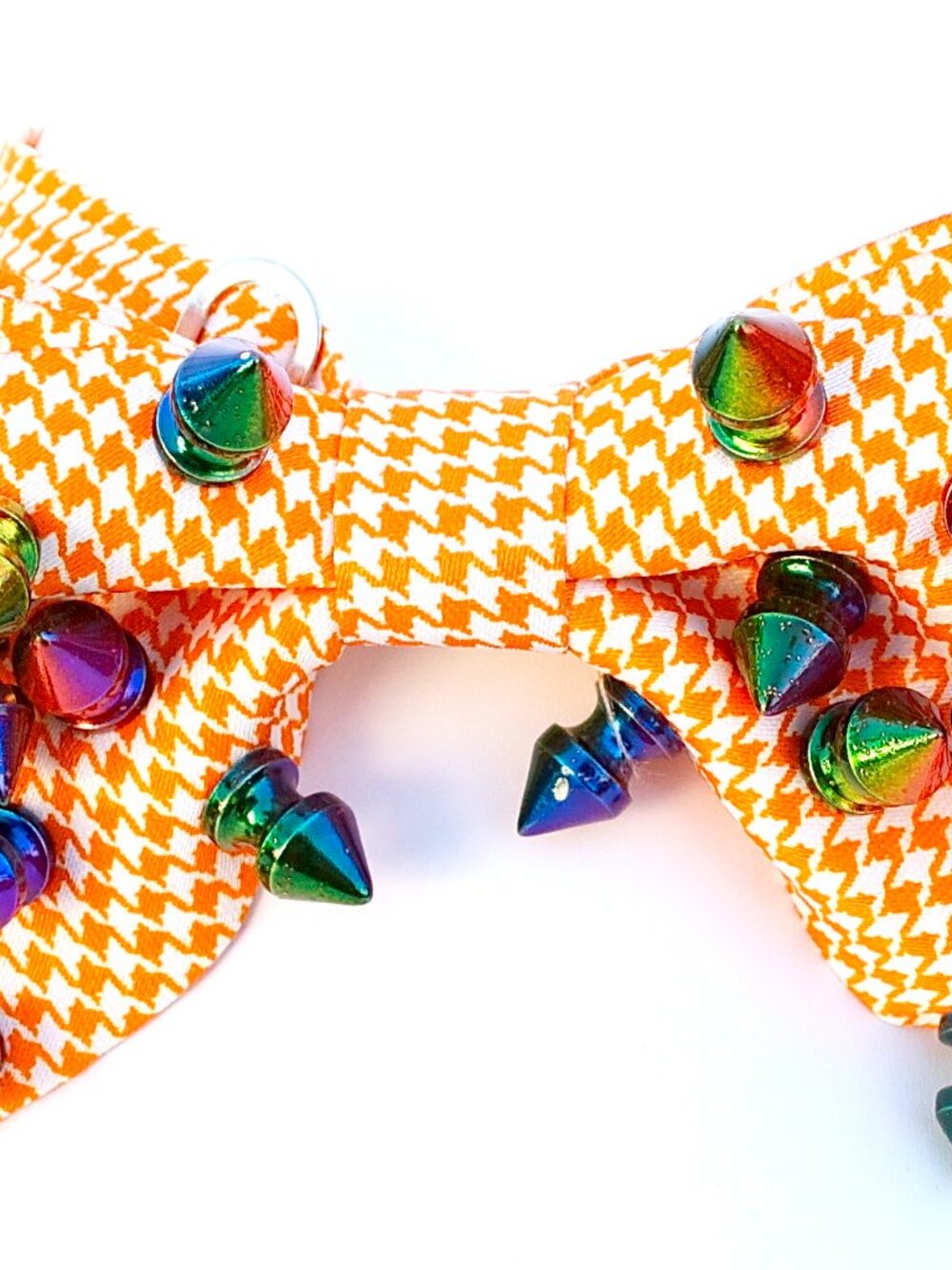 GASOLINE GLAMOUR CREAMSICLE RAINBOW SPIKE BOW TIE 🎀 👔 🍊